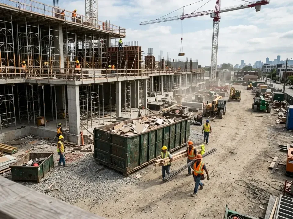 commercial-construction-site-w-002 — frequently asked questions, Low Cost Construction Dumpster Rental in Hughesville, MD